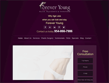 Tablet Screenshot of foreveryoungmedspa.us